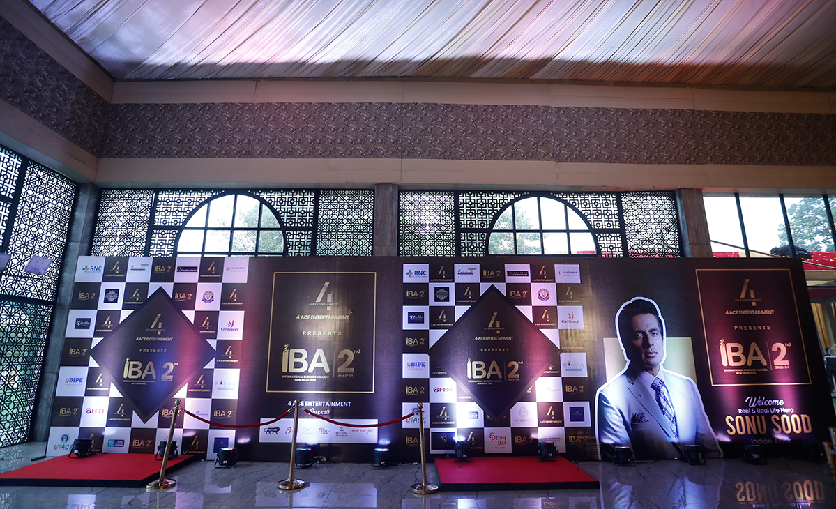 IBA 2023 award stage New Delhi