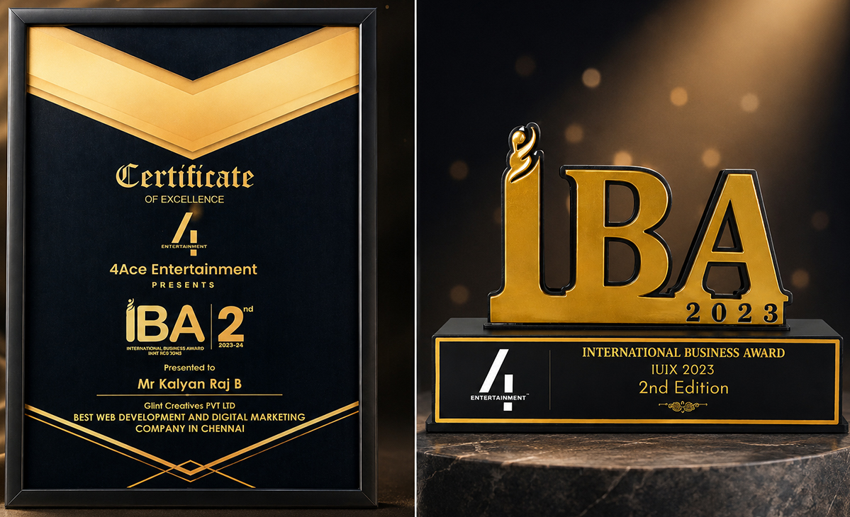 IBA 2023 certificate award New Delhi
