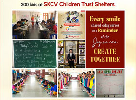 Glint 12 year anniversary special lunch donation to SKCV Children's Trust 2024