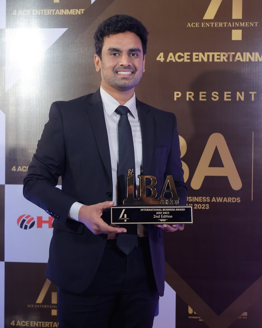 Glint Creatives team celebrating the IBA Award 2023