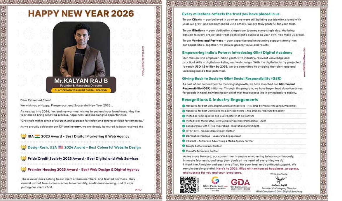 Gratitude, Growth & 13 Years of Excellence at Glint Creatives